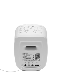 Roberts Ortus 5 DAB/DAB+/FM Bluetooth Digital Alarm Clock Radio, White - view 2, White