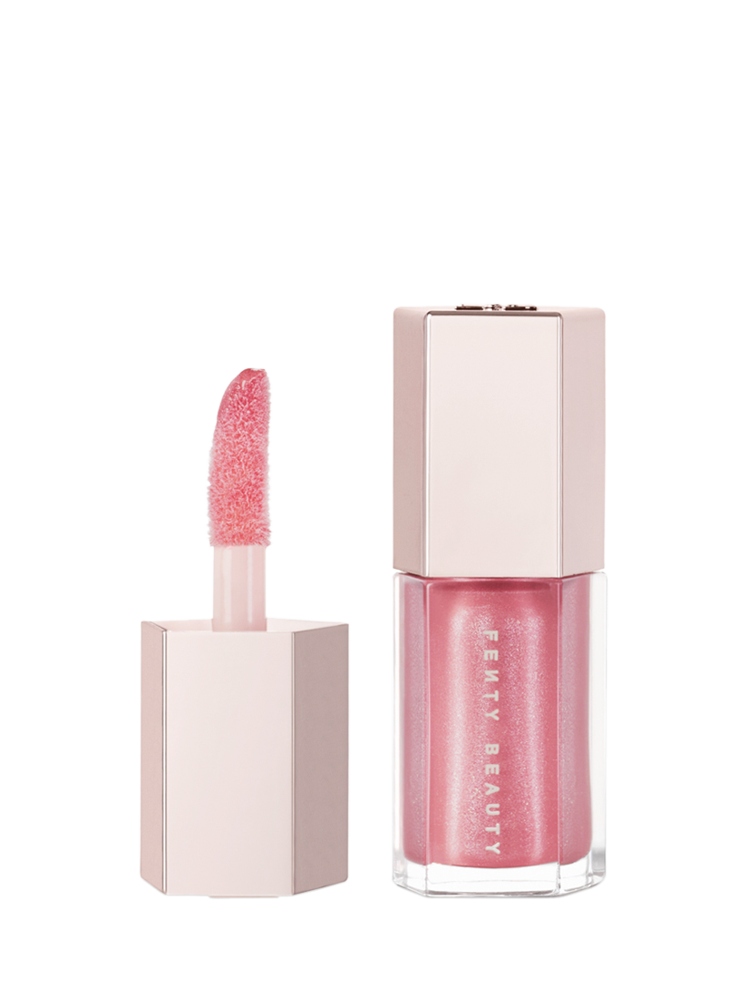 Product image 1 of 4, which shows Fenty Beauty Gloss Bomb Universal Lip Luminiser Mini, Fu$$y