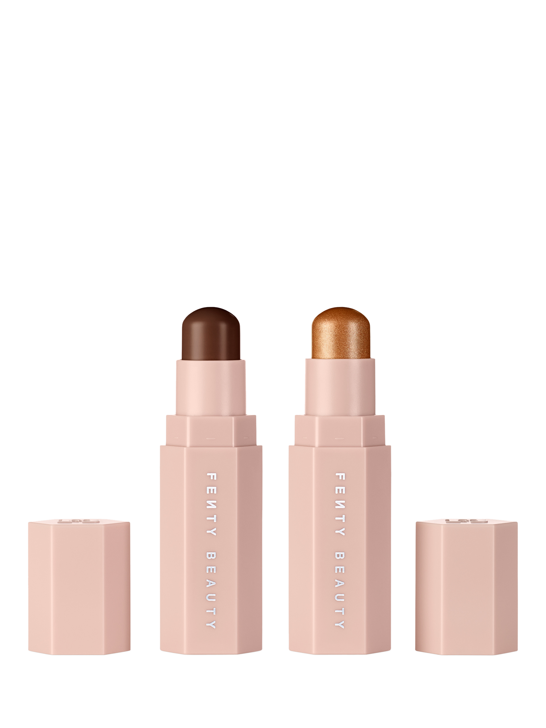 Product image 1 of 5, which shows Fenty Beauty Mini Match Stix Duo Contour & Highlighter Set, Deep