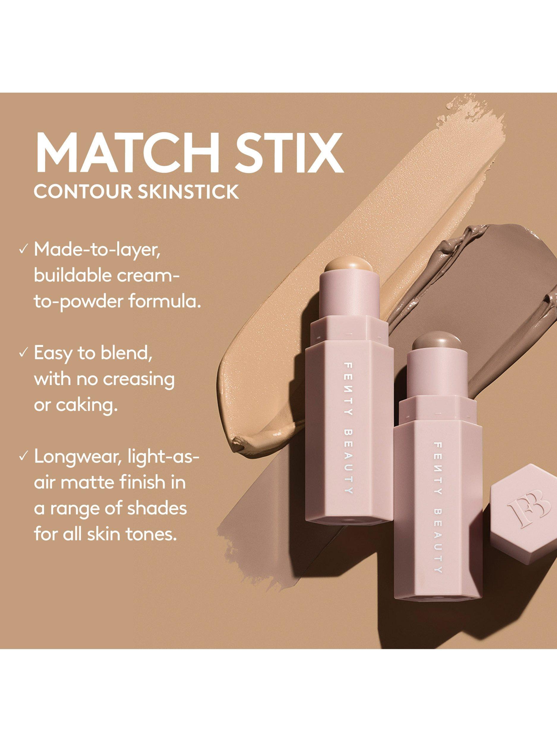 Product image 4 of 5, which shows Fenty Beauty Mini Match Stix Duo Contour & Highlighter Set, Medium Deep