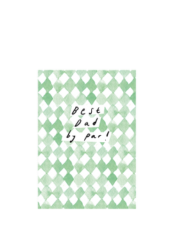 Woodmansterne Best Dad By Par Father's Day Card, Multi