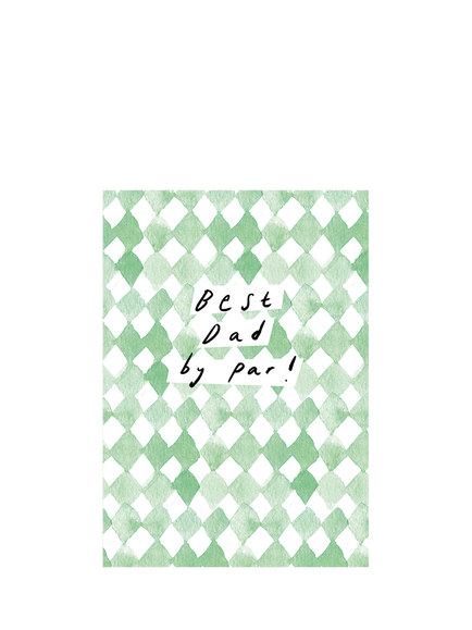 Woodmansterne Best Dad By Par Father's Day Card, Multi