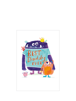 Woodmansterne Big & Little Monster Father's Day Card, Multi