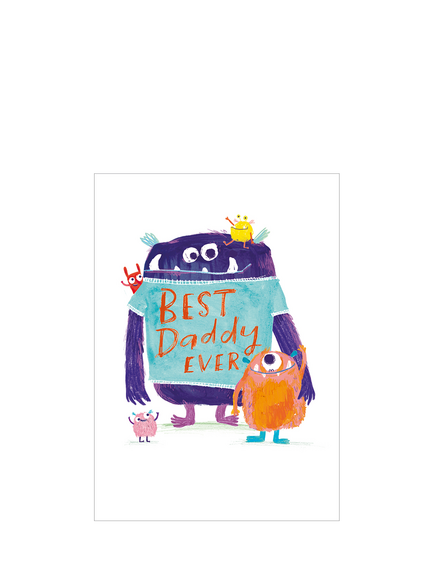 Woodmansterne Big & Little Monster Father's Day Card, Multi