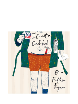 Woodmansterne Dad Bod Father's Day Card, Multi