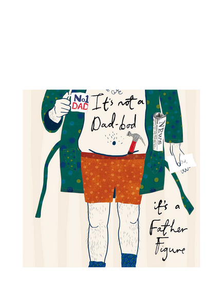 Woodmansterne Dad Bod Father's Day Card, Multi