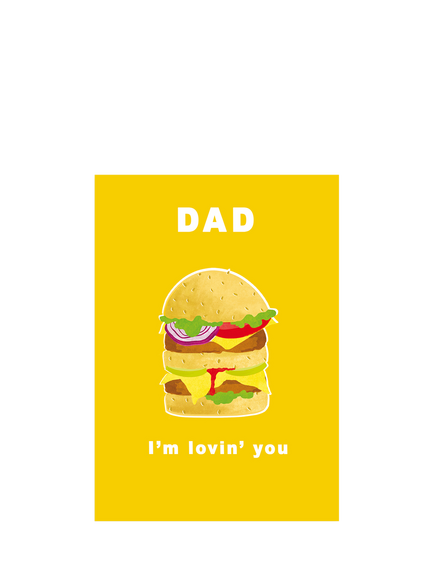 Woodmansterne Hamburger Father's Day Card, Multi