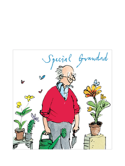 Woodmansterne Man Watering His Plants Father's Day Card, Multi