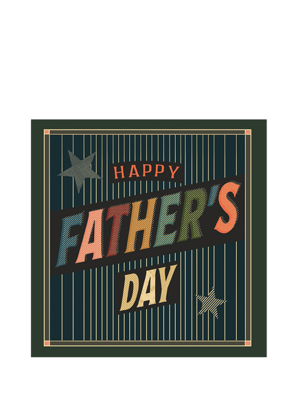 Woodmansterne Happy Father's Day Card, Multi