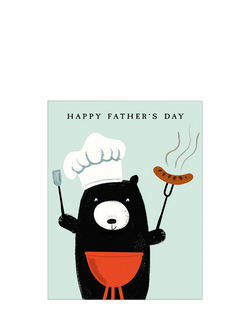 Art File Bear BBQ Father's Day Card, Multi