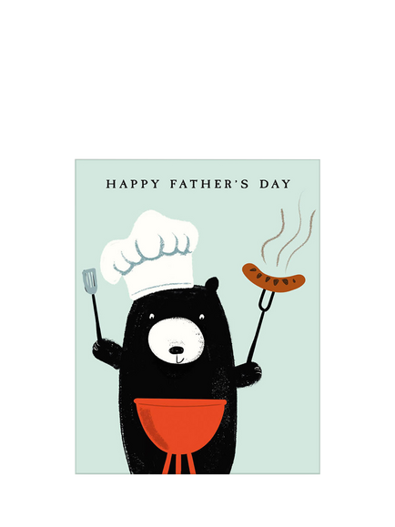 Art File Bear BBQ Father's Day Card, Multi