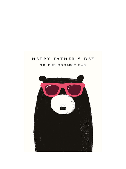 Art File Coolest Dad Bear Father's Day Card, Multi