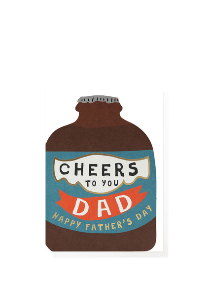 Caroline Gardner Cheers To You Dad Bottle Father's Day Card, Multi