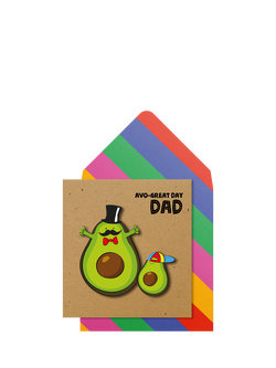 Tache Crafts Avocado & Son Father's Day Card, Multi