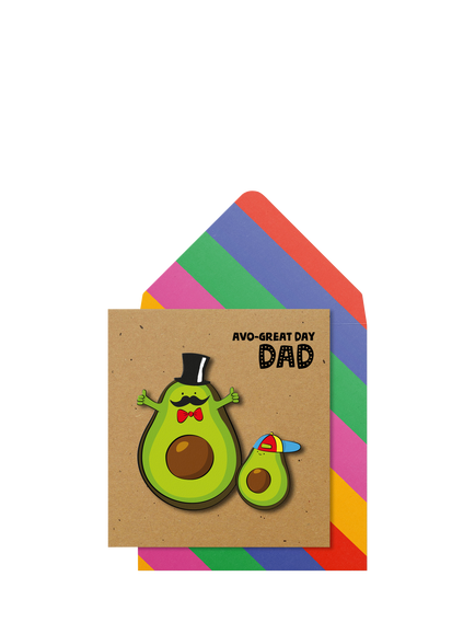 Tache Crafts Avocado & Son Father's Day Card, Multi
