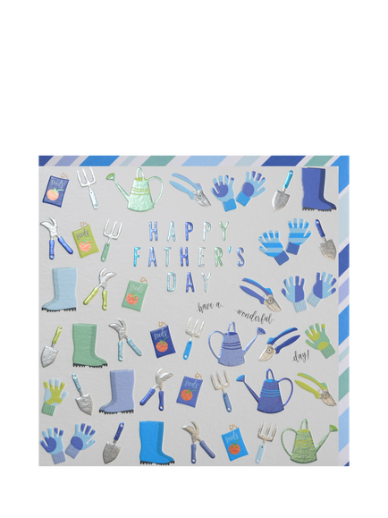 Wendy Jones Blackett Gardening Father's Day Card, Multi