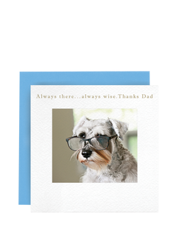 Susan O'Hanlon Dog In Glasses Father's Day Card, Multi