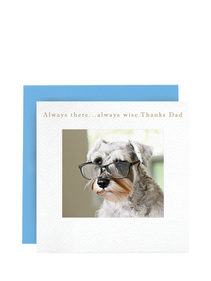 Susan O'Hanlon Dog In Glasses Father's Day Card, Multi