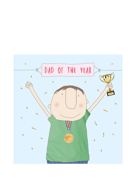 Rosie Made A Thing Dad of the Year Father's Day Card, Multi