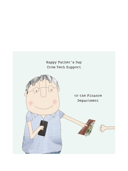 Rosie Made A Thing Tech Support Father's Day Card, Multi