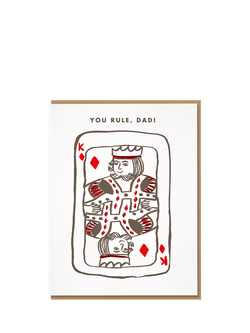 Nineteen Seventy Three King Of Diamonds Father's Day Card, Multi