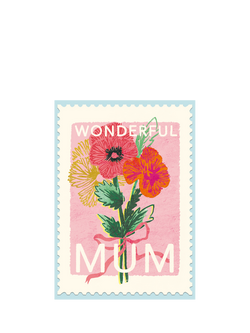 Woodmansterne Bunch Of Flowers Wonderful Mum Mother's Day Card, Multi
