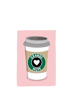 Woodmansterne Grande Cup Of Coffee Mother's Day Card, Multi