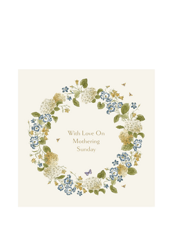 Woodmansterne Harebells Wreath Mother's Day Card, Multi