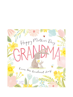 Woodmansterne Mum & Baby Rabbit Mother's Day Card, Multi
