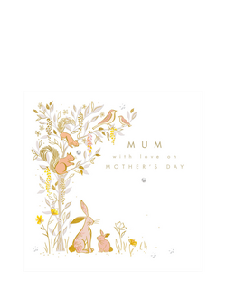 Woodmansterne Squirrels & Rabbits Mother's Day Card, Multi
