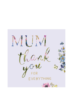 Woodmansterne Thank You Mum Mother's Day Card, Multi