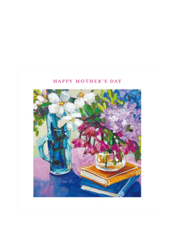 Woodmansterne Two Vases Of Flowers Mother's Day Card, Multi