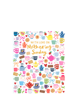 Paper Salad Mothering Sunday Icons Mother's Day Card, Multi