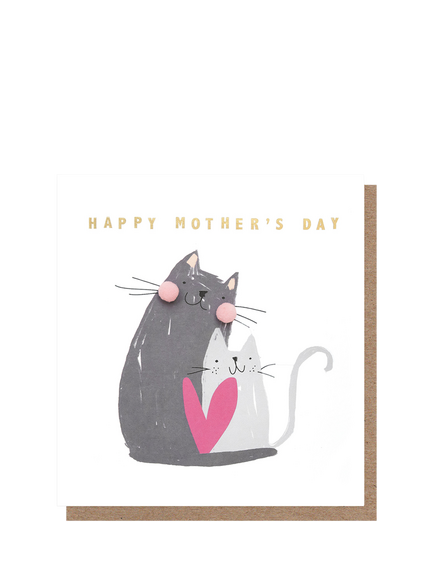 Caroline Gardner Cats Mother's Day Card, Multi