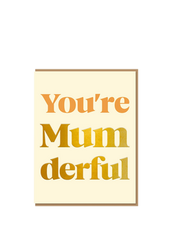 Nineteen Seventy Three You're Mumderful Mother's Day Card, Multi