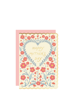 Eleanor Stuart Floral Scallop Mother's Day Card, Multi
