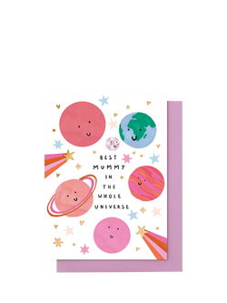 Stop the Clock Design Best Mummy In The Universe Mother's Day Card, Multi