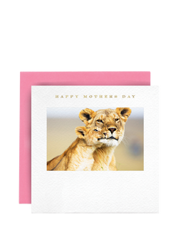 Susan O'Hanlon Lioness & Cub Mother's Day Card, Multi