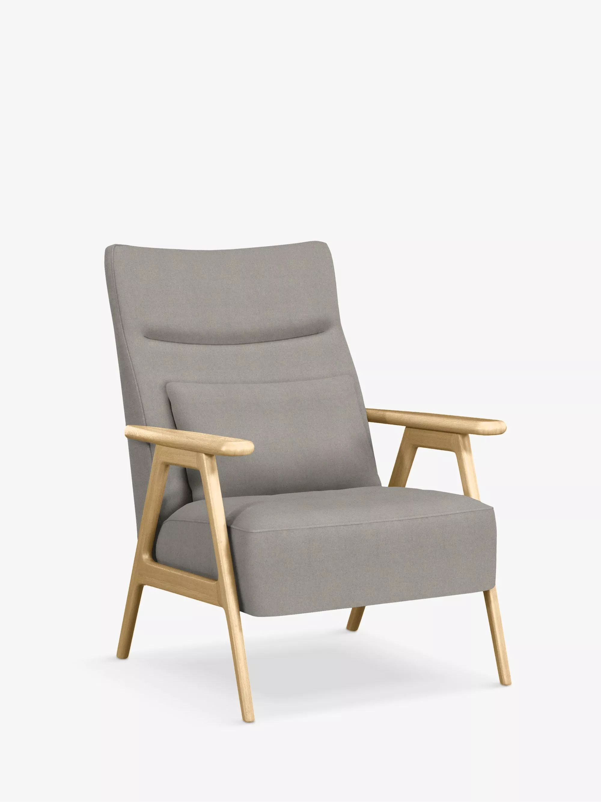 John Lewis Hendricks High Back Accent Chair, Light Leg
