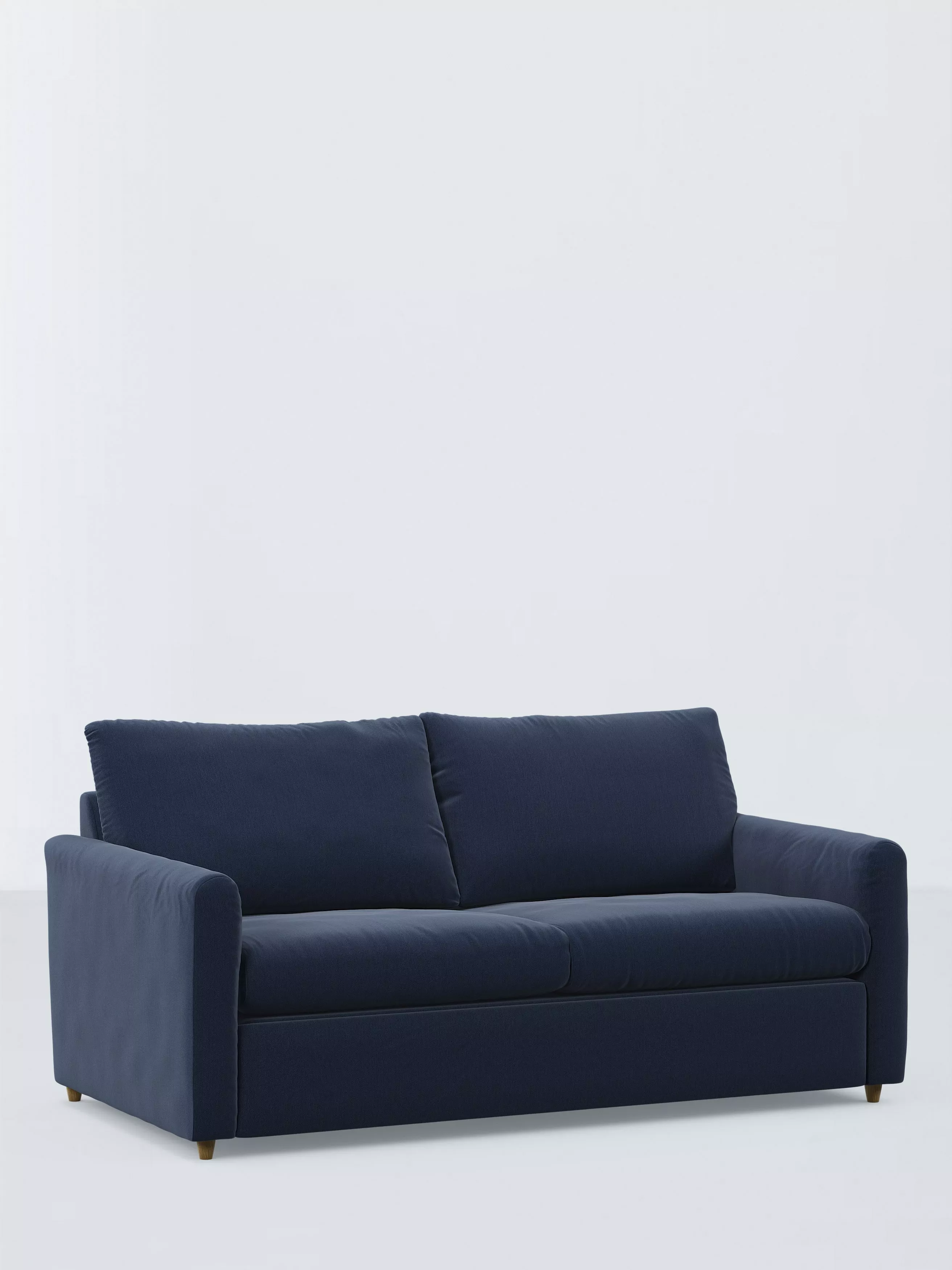 John Lewis Bailey II Medium Sofa Bed, Light Leg, Titan Navy