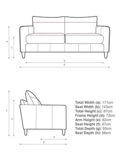 John Lewis Bailey II Medium 2 Seater Leather Sofa, Light Leg, Brown - view 2, Brown