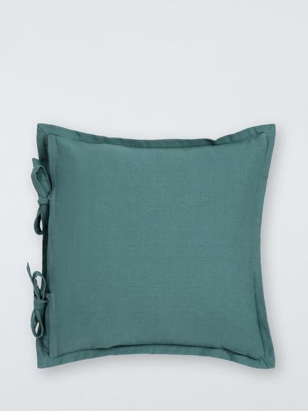 John Lewis x Sanderson Boxwood Cushion, Avocado/Pink - view 2, Avocado Pink