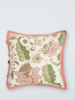 John Lewis x Sanderson Newnham Courtney Cushion, White/Multi, White Multi