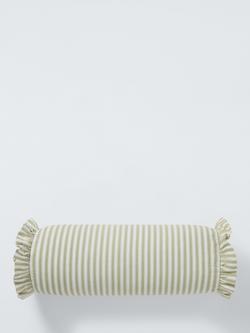 John Lewis x Sanderson Sweet Pea Bolster Cushion, Green, Sweet Pea