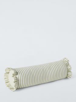 John Lewis x Sanderson Sweet Pea Bolster Cushion, Green - view 2, Sweet Pea