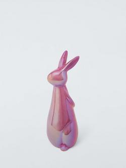 John Lewis Ceramic Bunny, Pink, H31.5cm, Pink