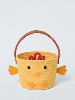 John Lewis Chick Rope Basket, Yellow