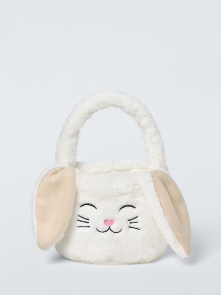 John Lewis Plush Bunny Bag, Natural