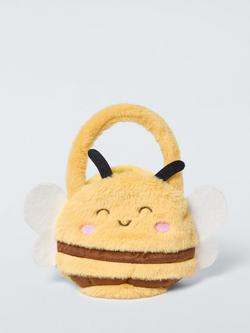 John Lewis Plush Bee Bag, Yellow