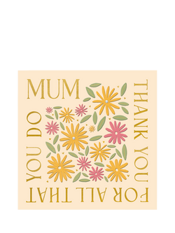 The Proper Mail Company Daisy Flowers Mother's Day Card, Multi